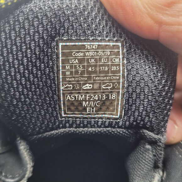 Work Boots Composite Toe ACE BURREN Safety Womens 7, Mens 5.5, Black Steel 99.9% - Picture 10 of 10